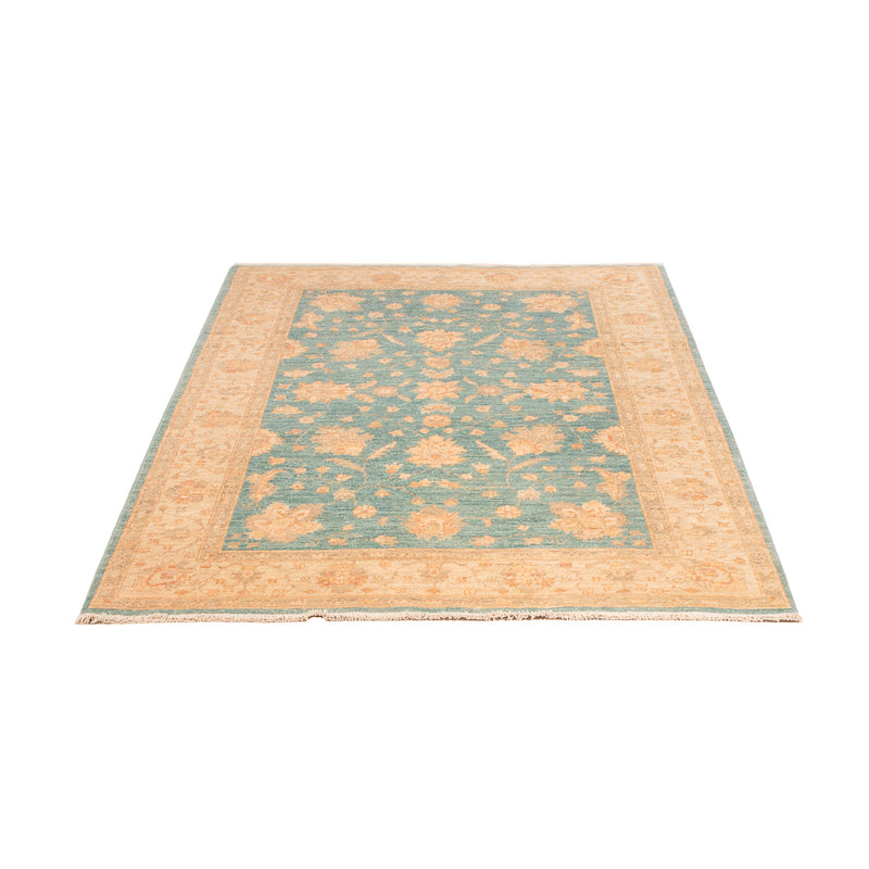 Ziegler Teppich - 185 x 122 cm - seeblau