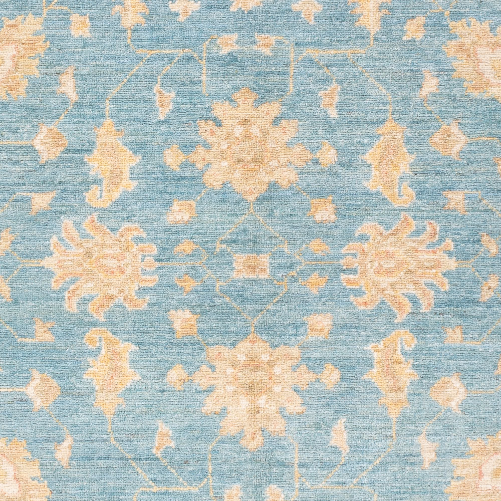 Ziegler Teppich - 177 x 122 cm - seeblau