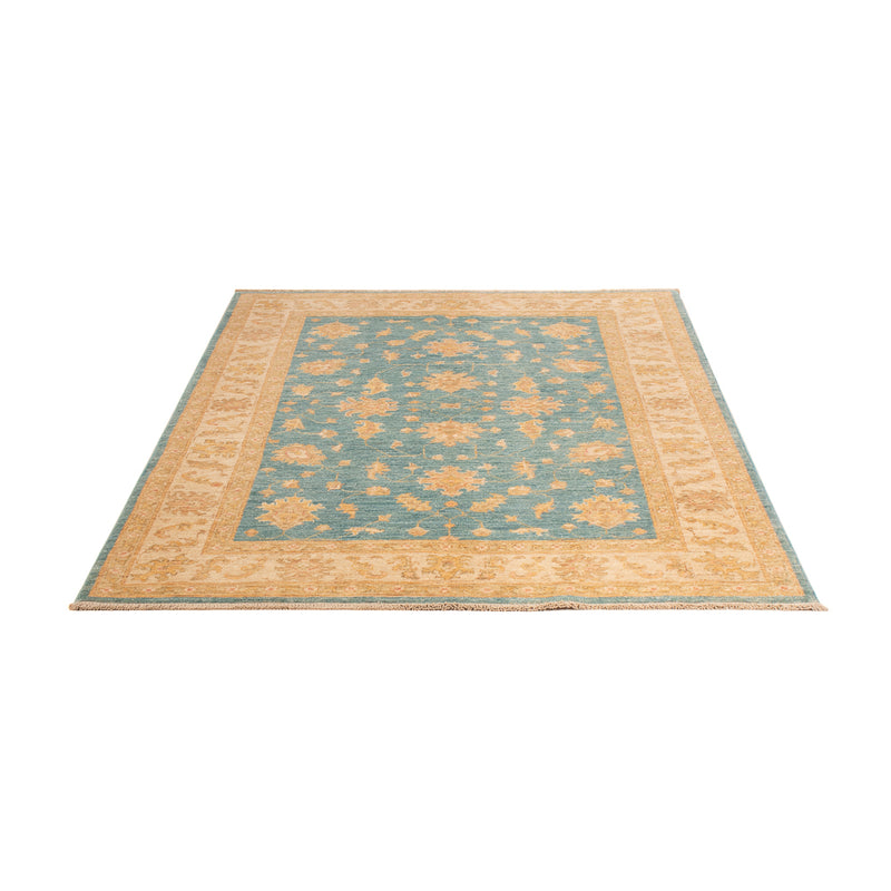 Ziegler Teppich - 177 x 122 cm - seeblau