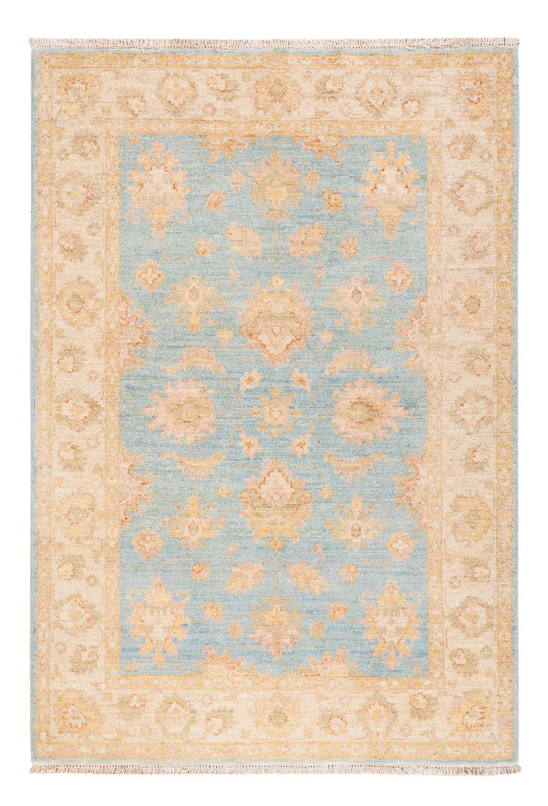 Ziegler Teppich - 145 x 99 cm - hellblau