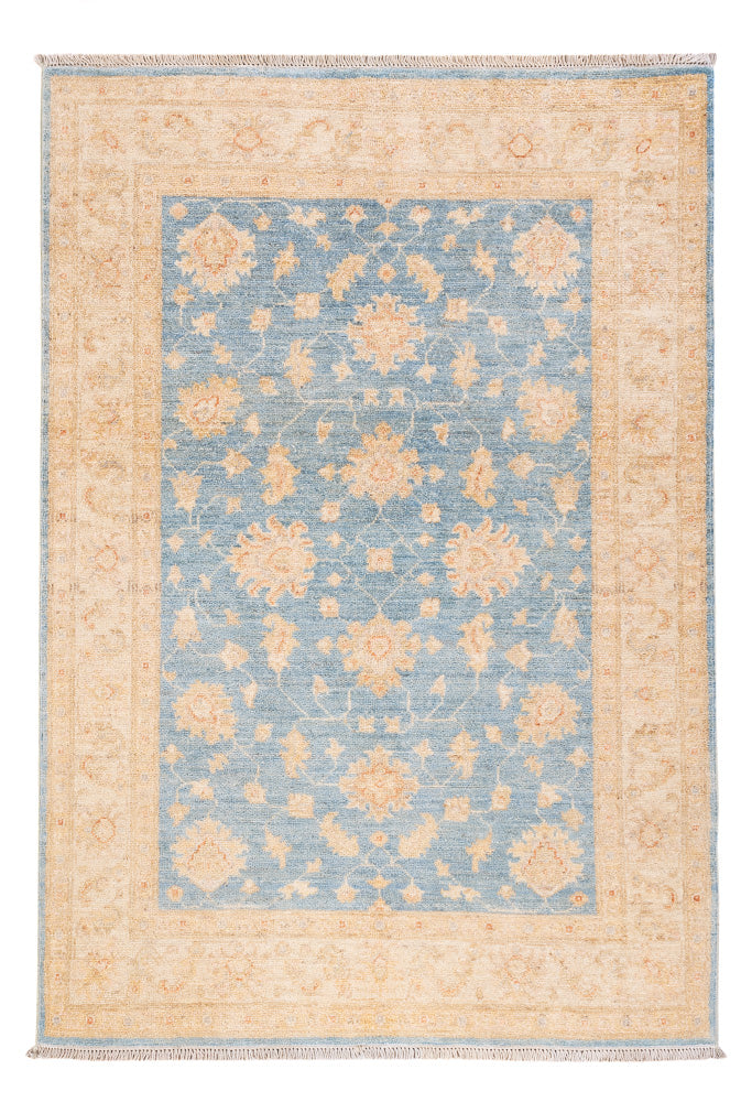 Ziegler Teppich - 149 x 100 cm - blau
