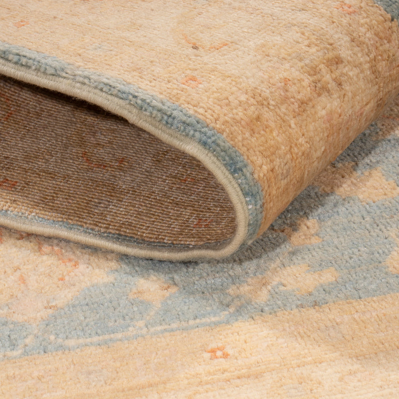 Ziegler Teppich - 149 x 100 cm - blau