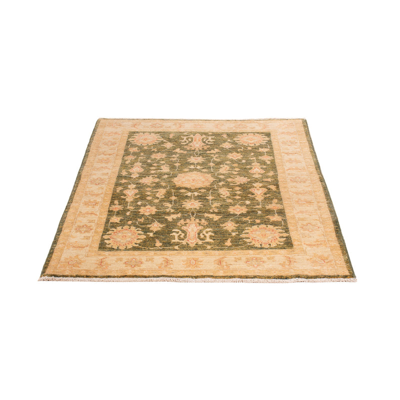 Ziegler Teppich - 146 x 104 cm - olivgrün