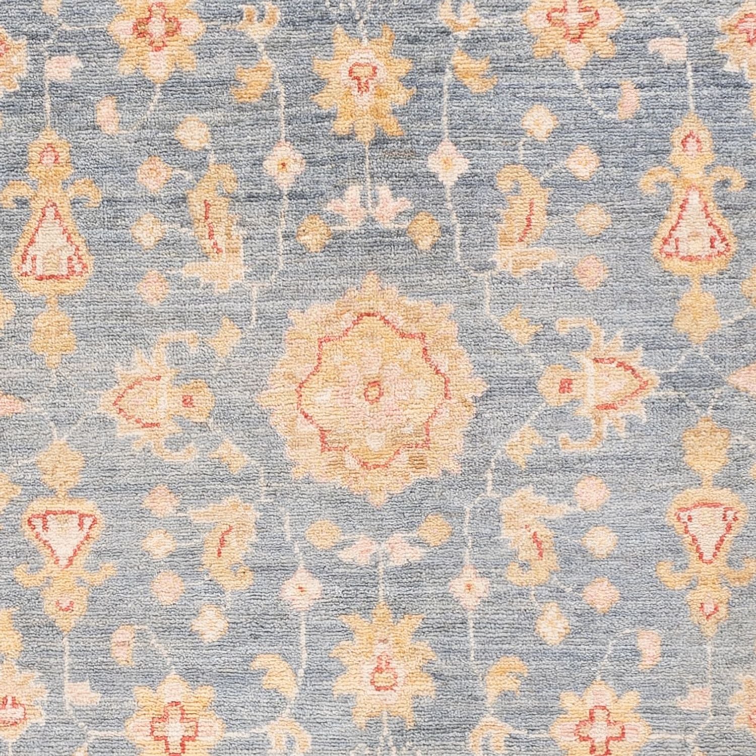 Ziegler Teppich - 156 x 98 cm - seeblau