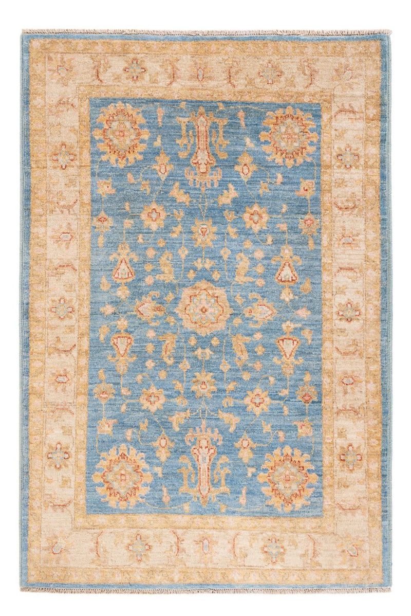 Ziegler Teppich - 153 x 102 cm - blau