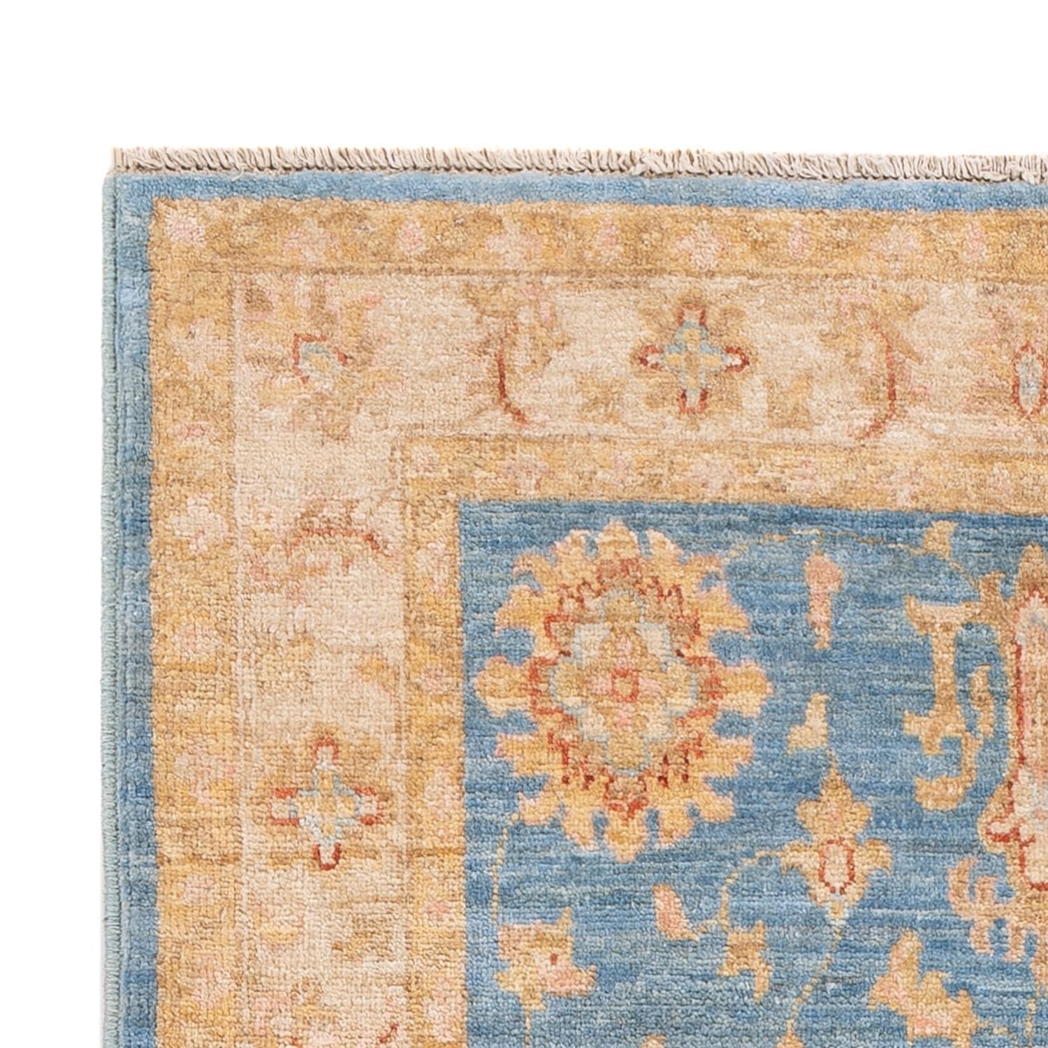 Ziegler Teppich - 153 x 102 cm - blau