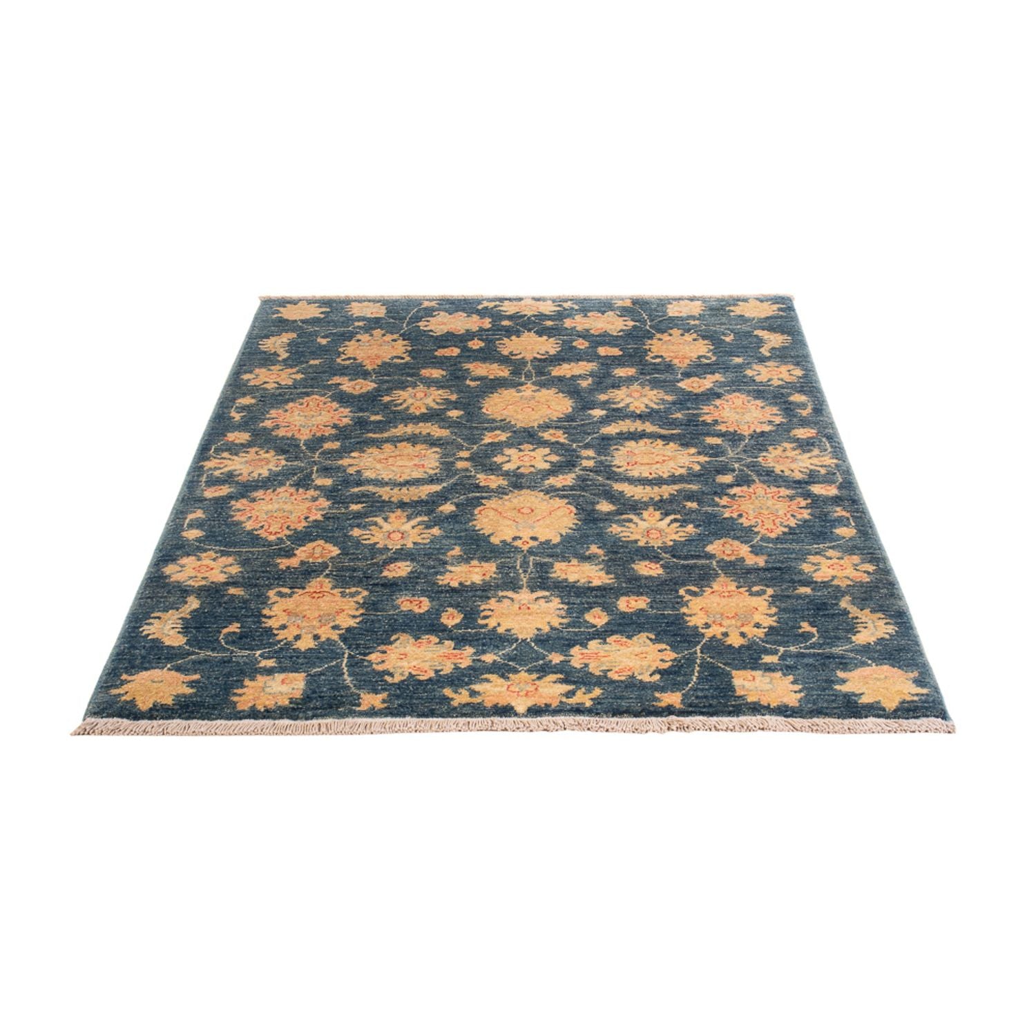 Ziegler Teppich - 150 x 100 cm - blau