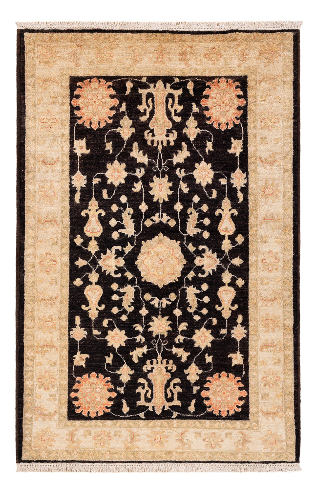 Ziegler Teppich - 153 x 99 cm - schwarz
