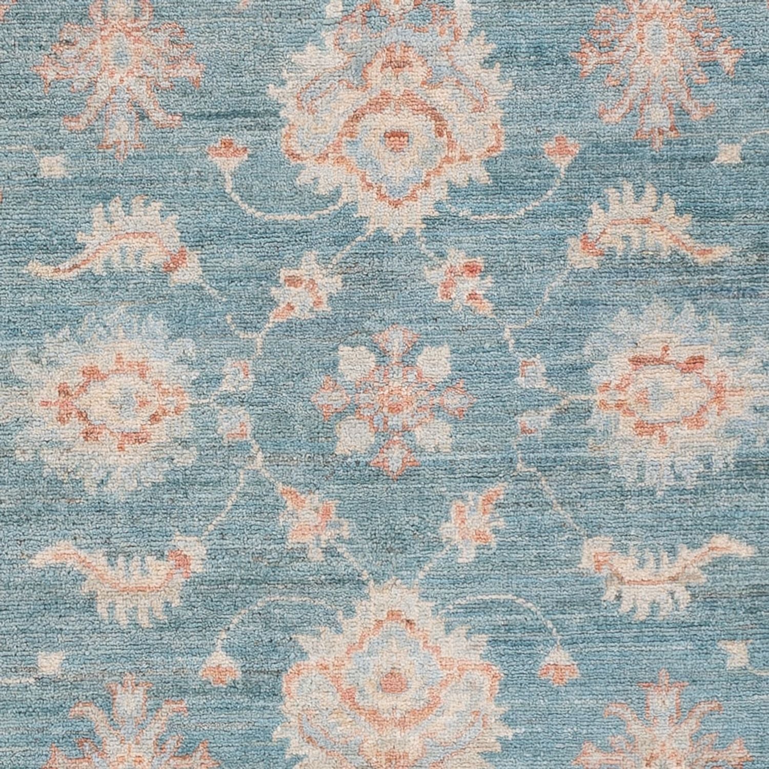 Ziegler Teppich - 147 x 103 cm - seeblau