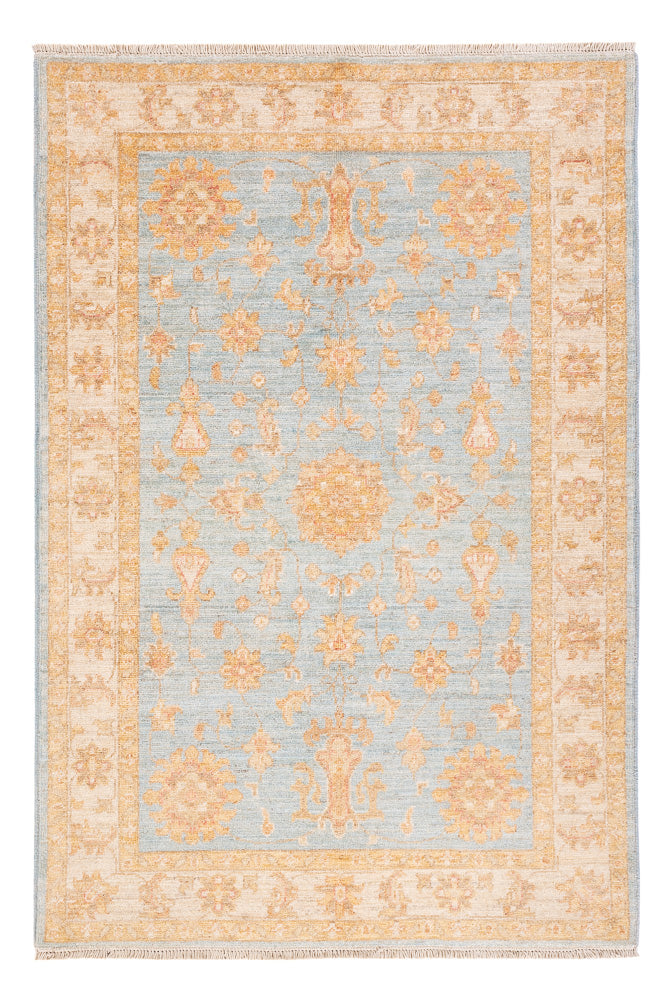 Ziegler Teppich - 152 x 100 cm - hellblau