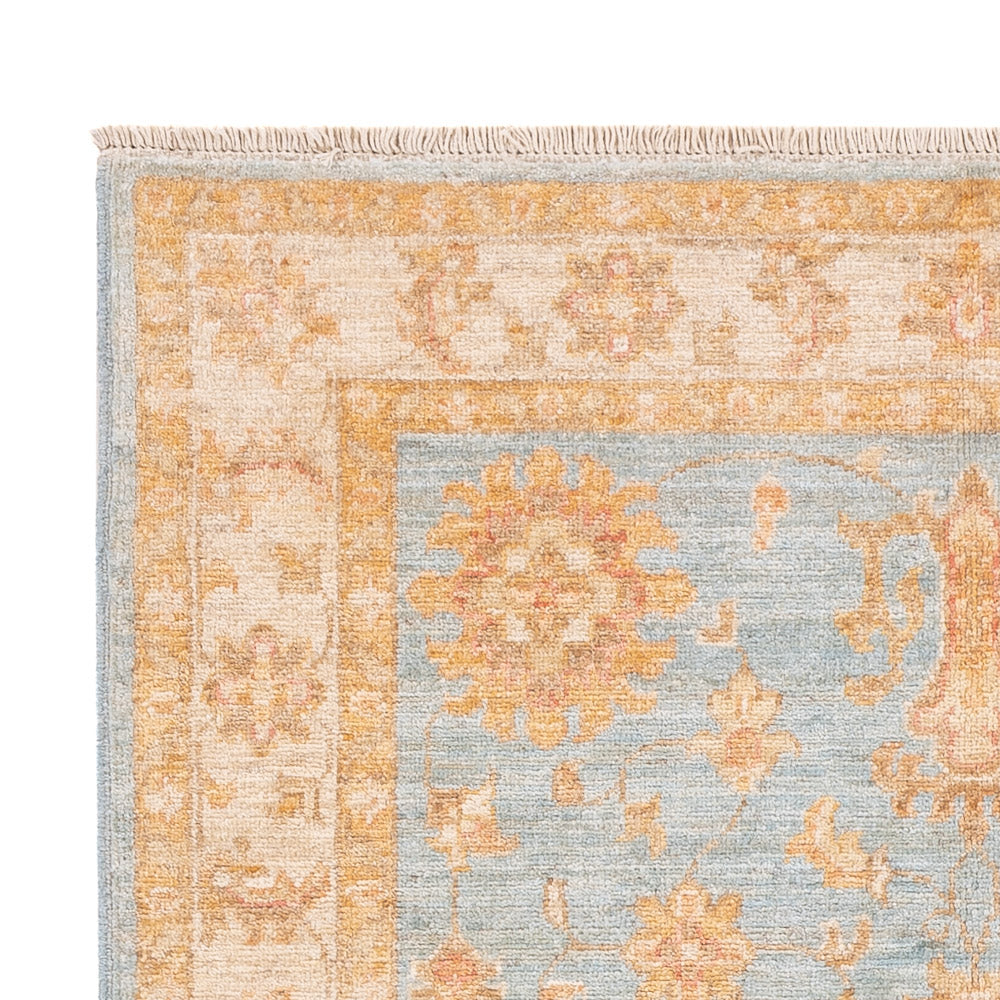 Ziegler Teppich - 152 x 100 cm - hellblau