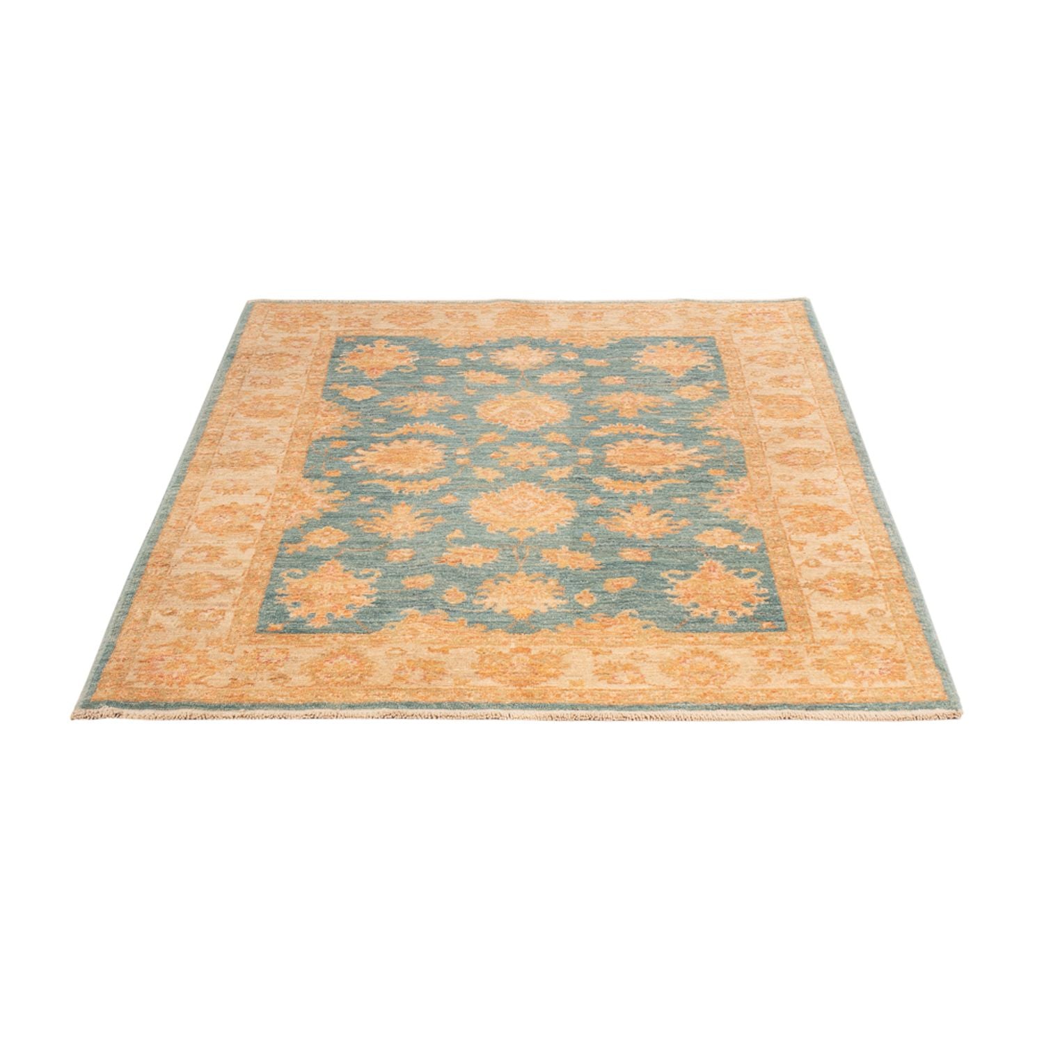 Ziegler Teppich - 143 x 100 cm - blau