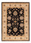 Ziegler Teppich - 146 x 105 cm - schwarz
