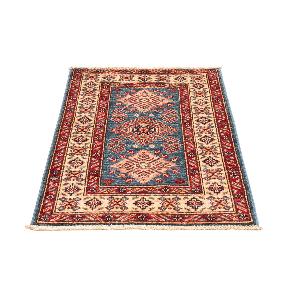 Ziegler Teppich - Kazak - Royal - 93 x 63 cm - hellblau