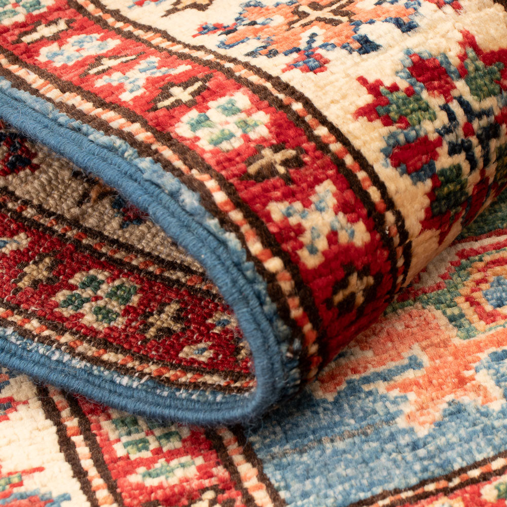 Ziegler Teppich - Kazak - Royal - 86 x 56 cm - blau