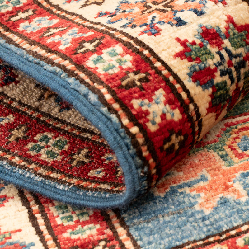 Ziegler Teppich - Kazak - Royal - 86 x 56 cm - blau