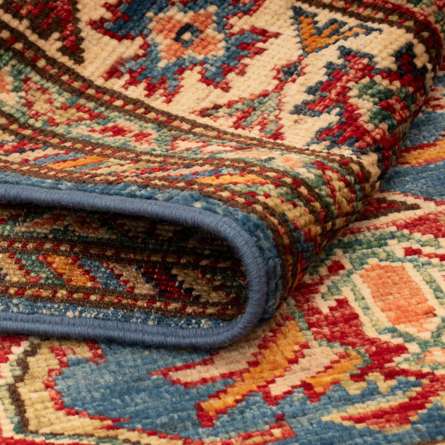 Ziegler Teppich - Kazak - Royal - 129 x 84 cm - blau