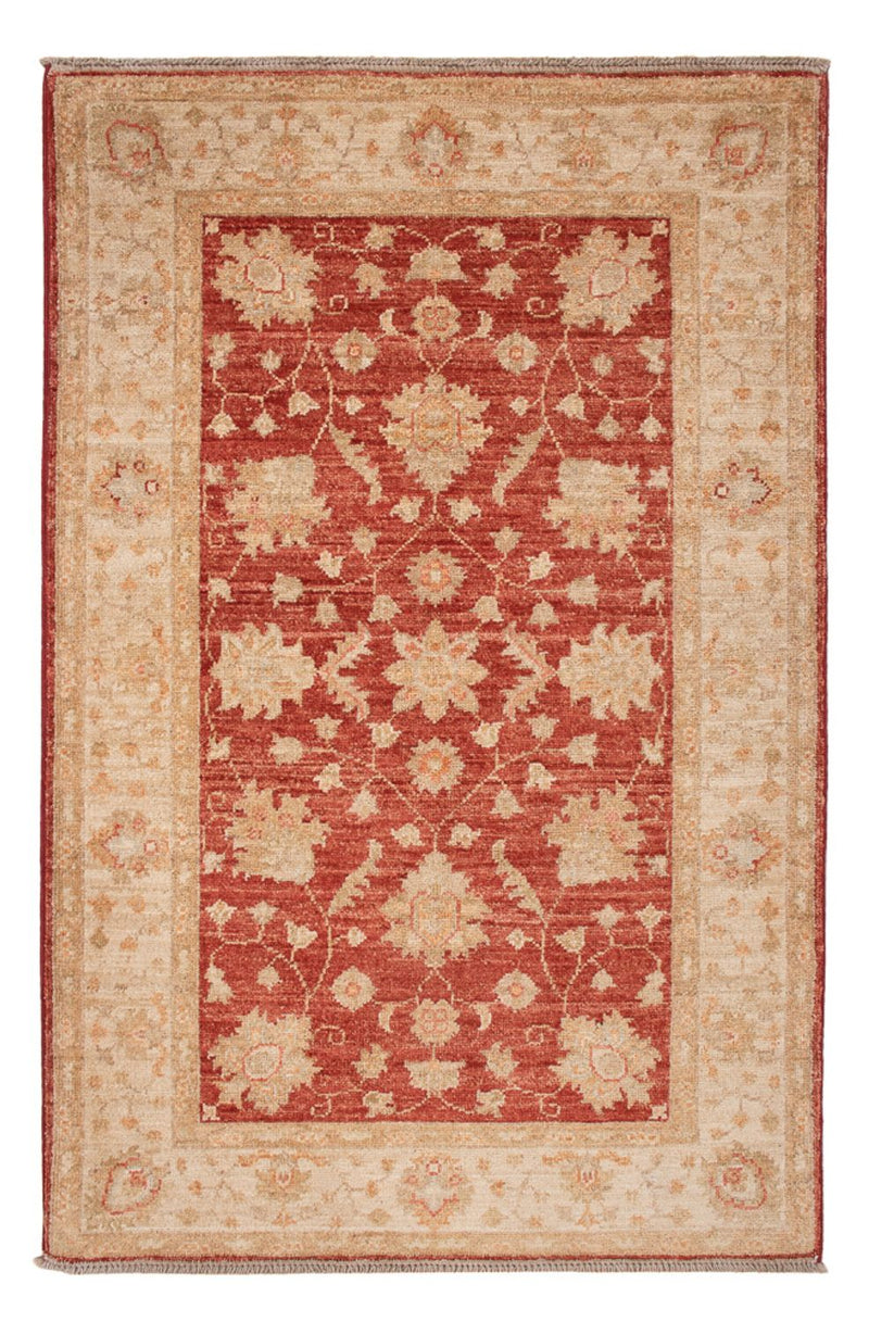Ziegler Teppich - 125 x 80 cm - dunkelrot