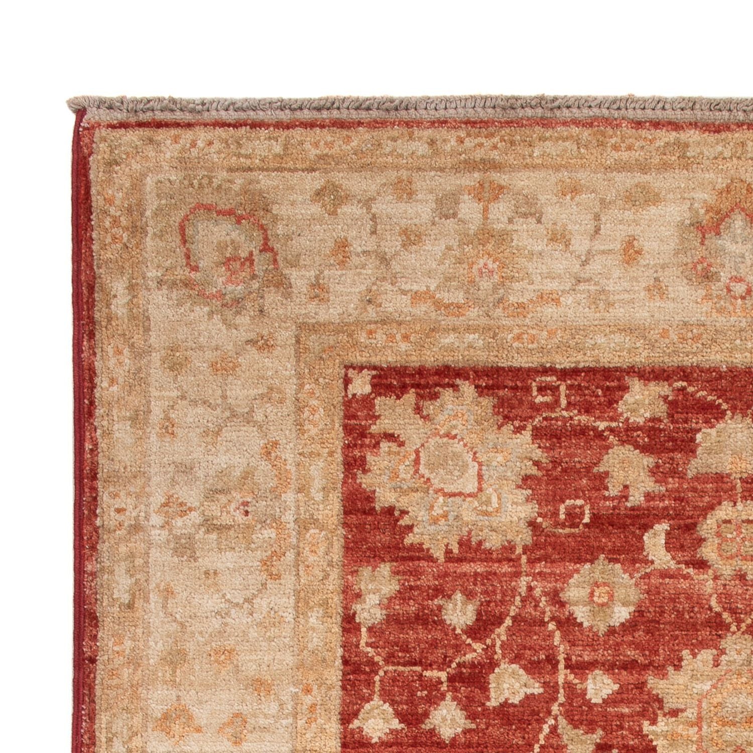 Ziegler Teppich - 125 x 80 cm - dunkelrot