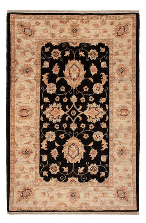 Ziegler Teppich - 121 x 80 cm - schwarz