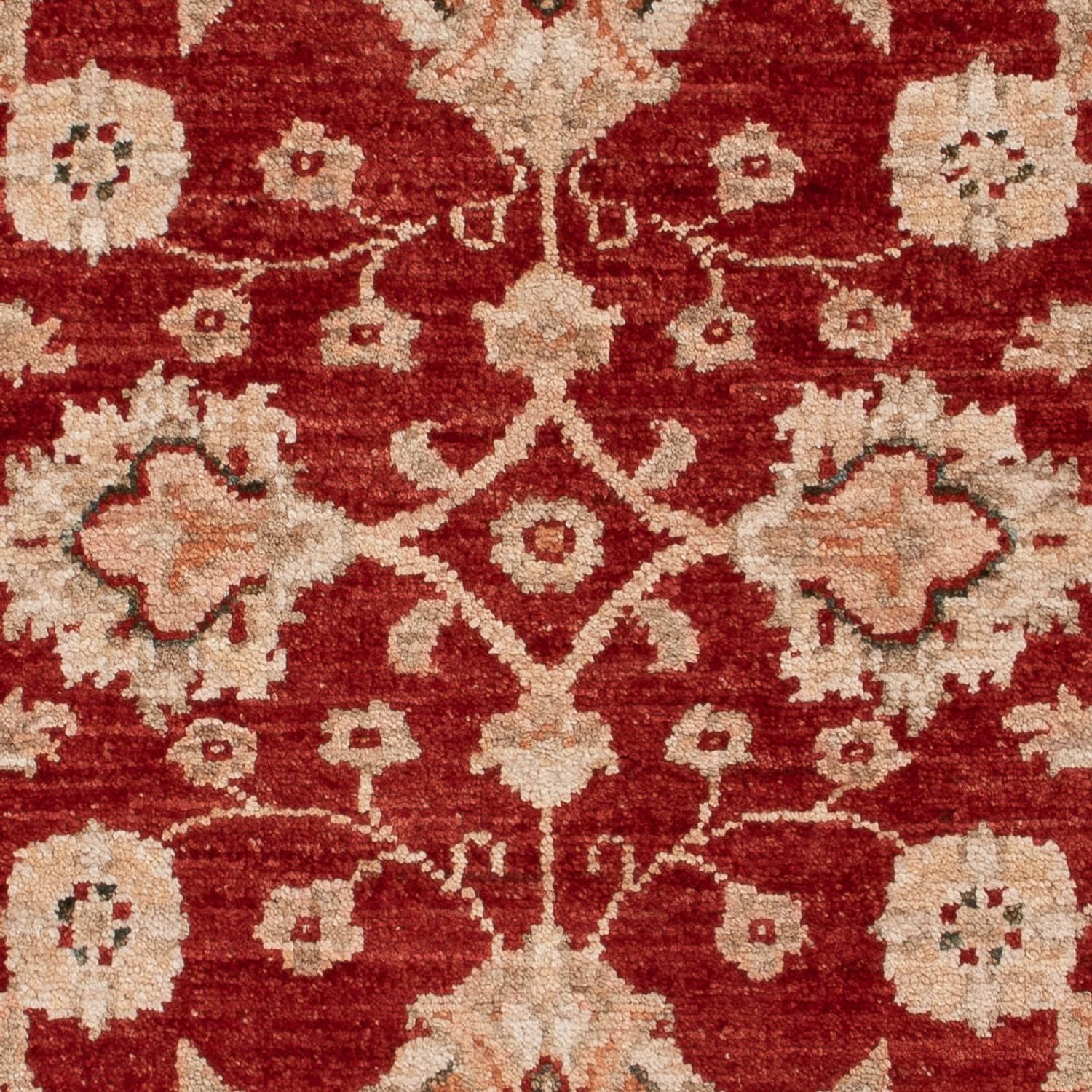 Ziegler Teppich - 122 x 84 cm - bordeauxrot