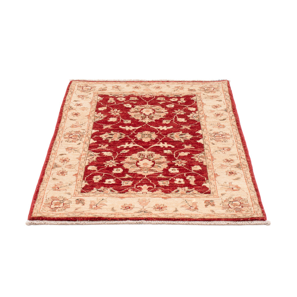 Ziegler Teppich - 119 x 80 cm - bordeauxrot