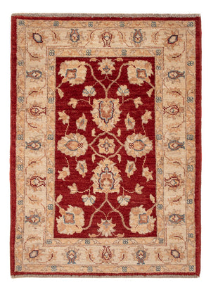 Ziegler Teppich - 101 x 75 cm - bordeauxrot