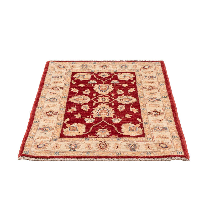 Ziegler Teppich - 101 x 75 cm - bordeauxrot