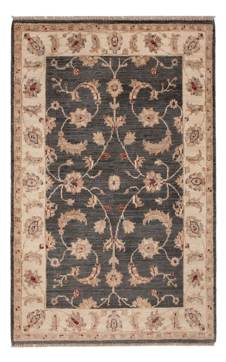 Ziegler Teppich - 120 x 80 cm - schwarz