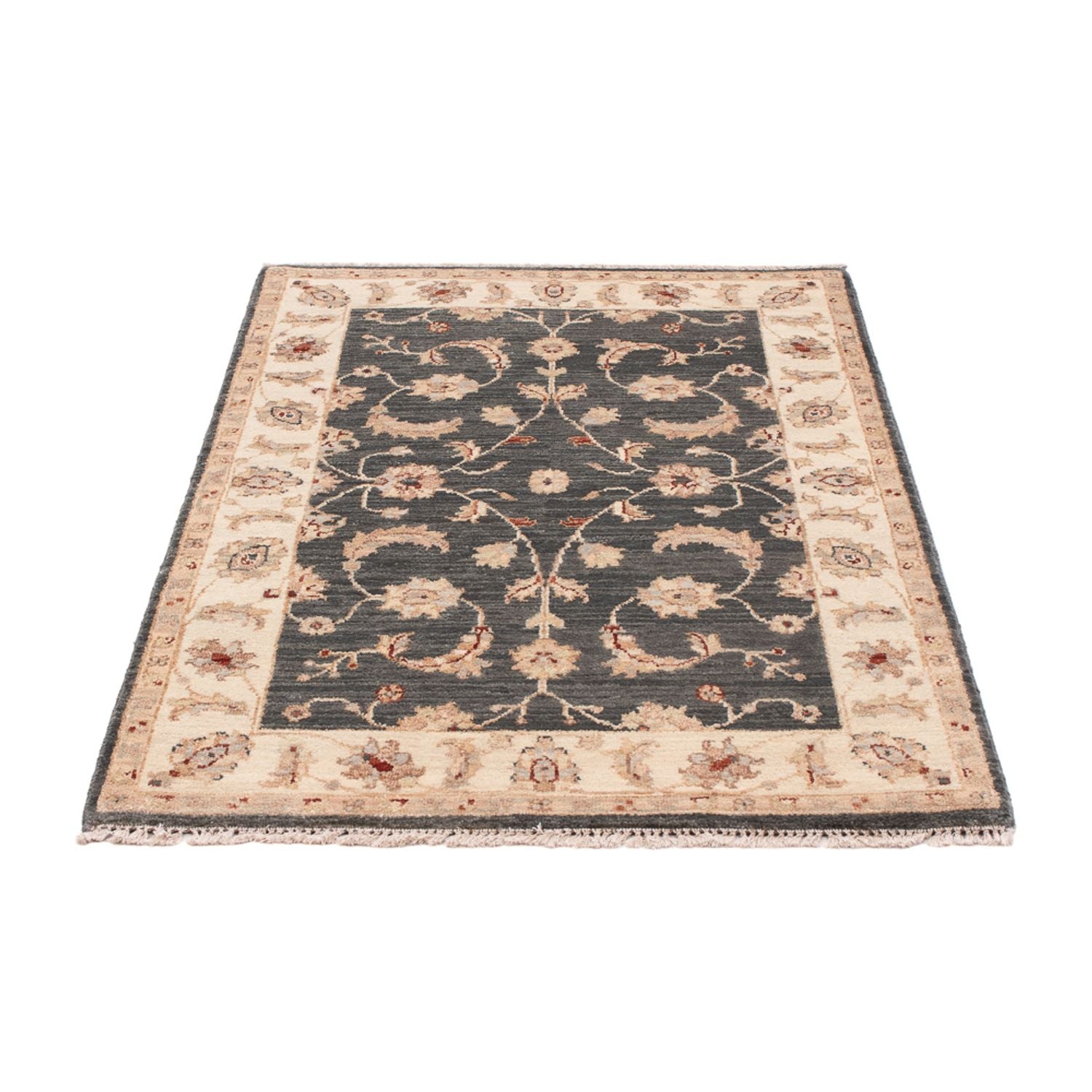 Ziegler Teppich - 120 x 80 cm - schwarz