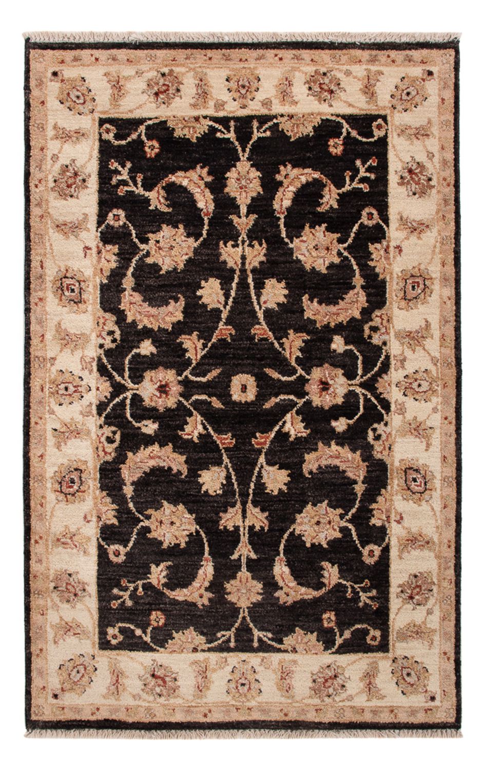 Ziegler Teppich - 120 x 80 cm - schwarz