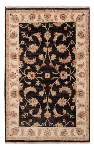 Ziegler Teppich - 120 x 80 cm - schwarz