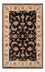 Ziegler Teppich - 120 x 80 cm - schwarz