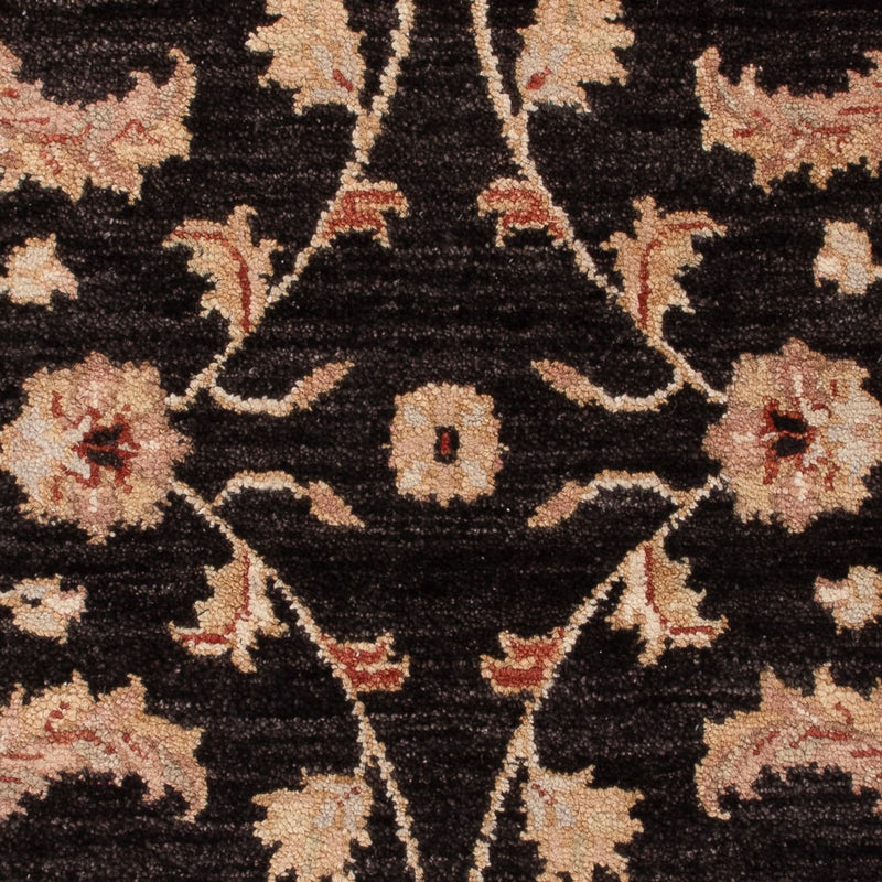 Ziegler Teppich - 120 x 80 cm - schwarz