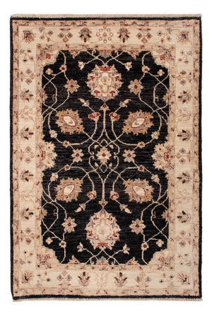 Ziegler Teppich - 120 x 80 cm - schwarz