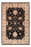 Ziegler Teppich - 120 x 80 cm - schwarz