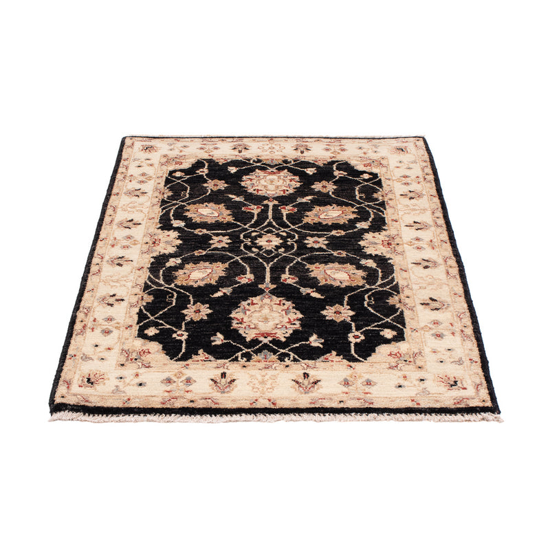 Ziegler Teppich - 120 x 80 cm - schwarz
