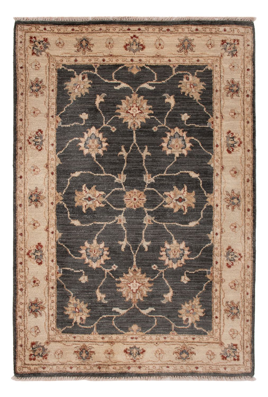 Ziegler Teppich - 120 x 80 cm - schwarz