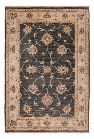 Ziegler Teppich - 120 x 80 cm - schwarz