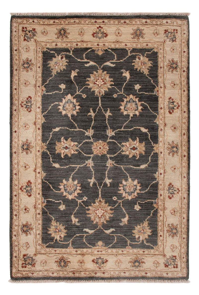 Ziegler Teppich - 120 x 80 cm - schwarz