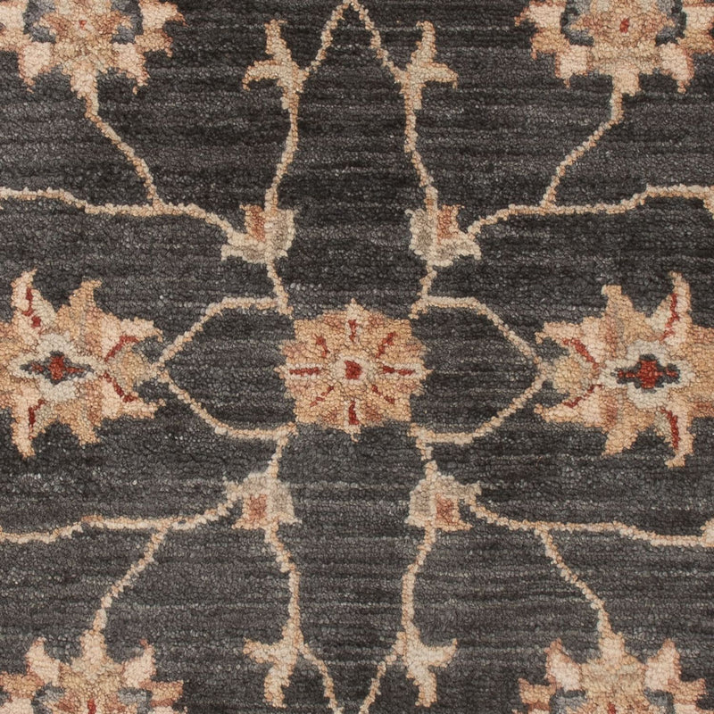 Ziegler Teppich - 120 x 80 cm - schwarz