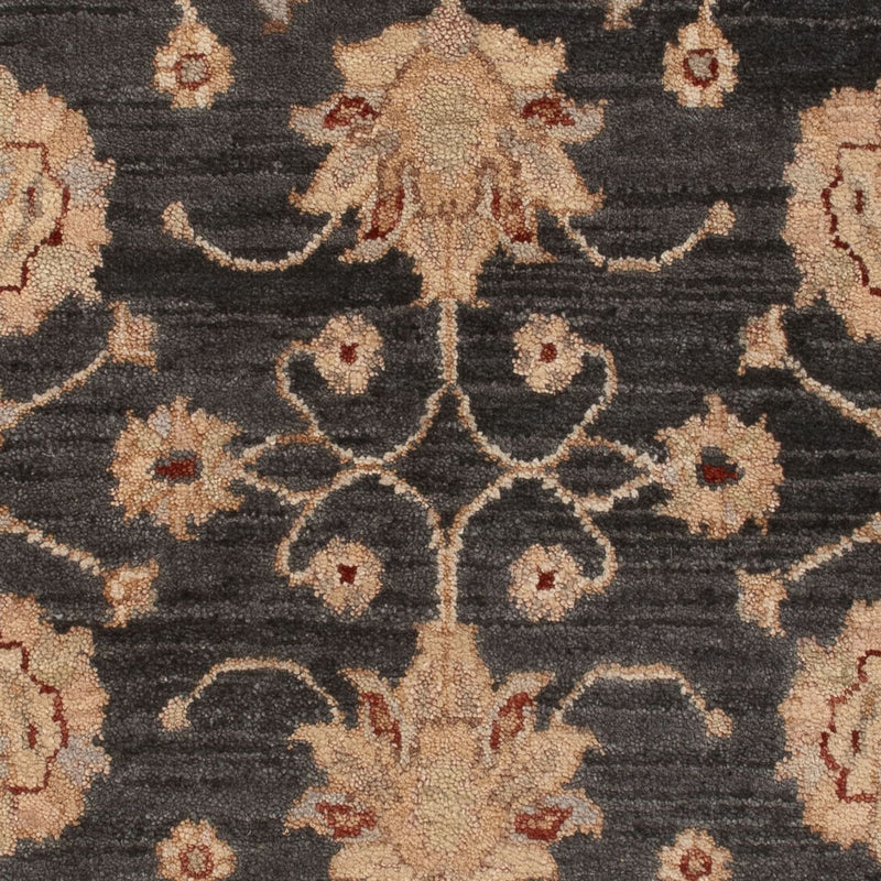 Ziegler Teppich - 120 x 80 cm - schwarz