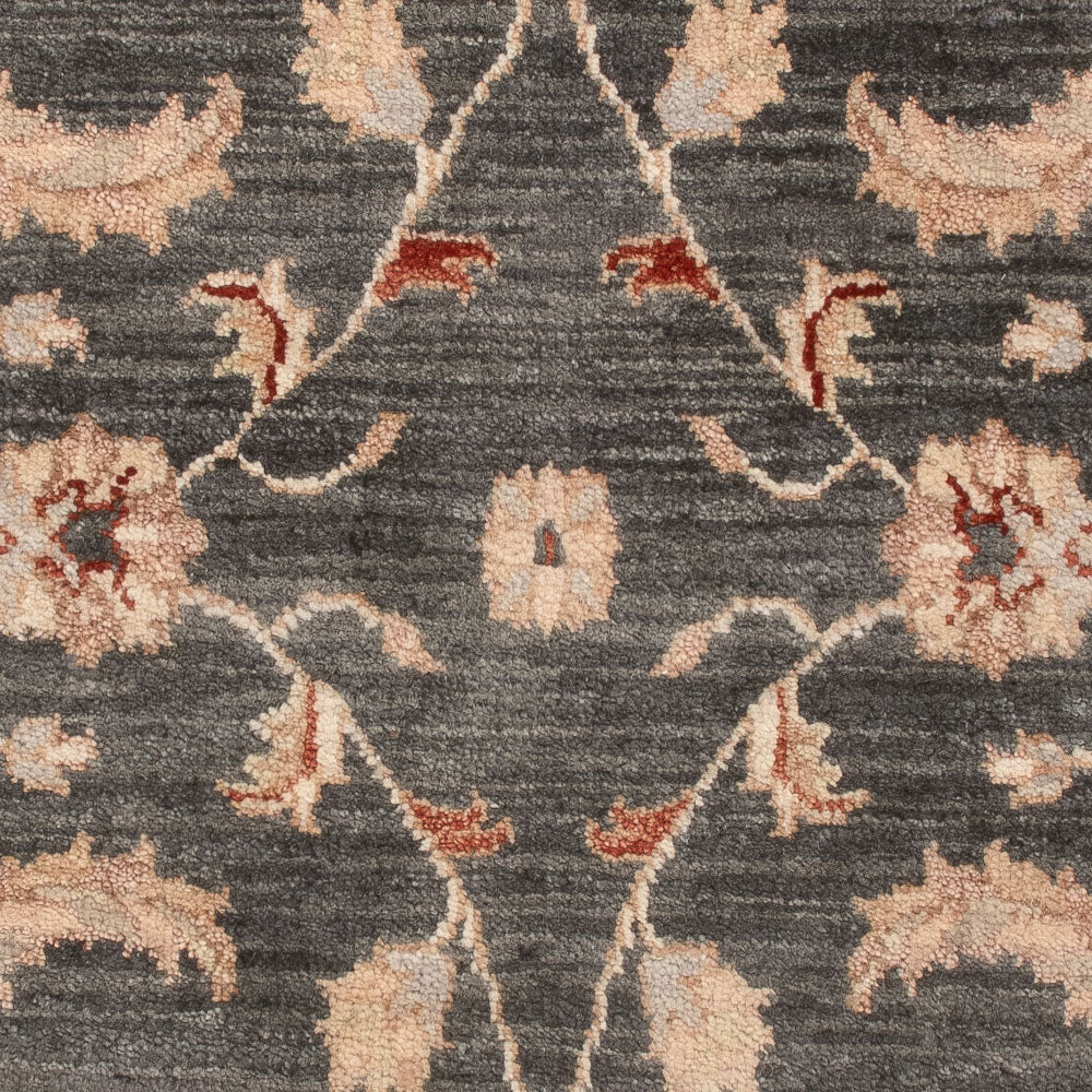 Ziegler Teppich - 120 x 80 cm - schwarz