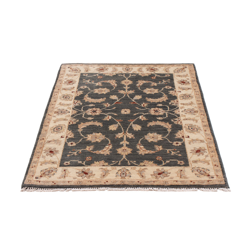 Ziegler Teppich - 120 x 80 cm - schwarz