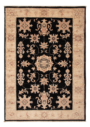 Ziegler Teppich - 115 x 81 cm - schwarz