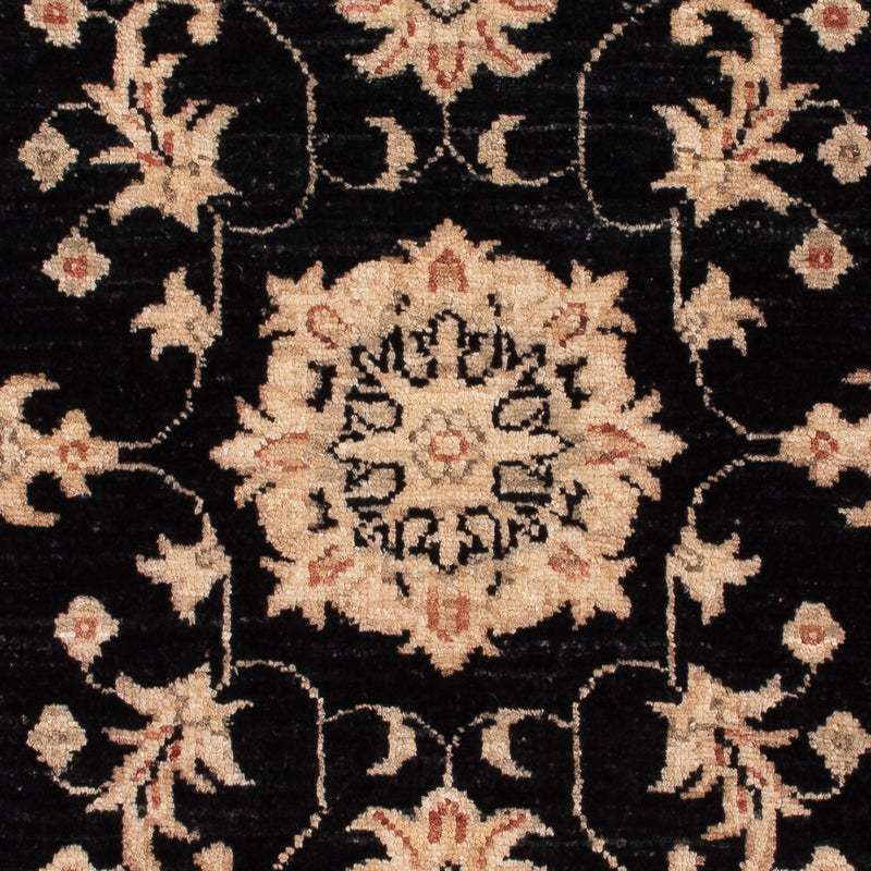 Ziegler Teppich - 115 x 81 cm - schwarz