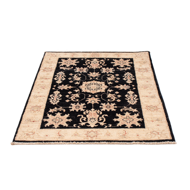 Ziegler Teppich - 115 x 81 cm - schwarz
