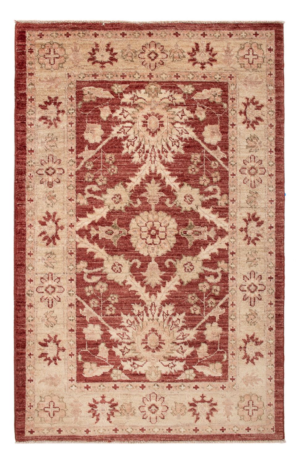 Ziegler Teppich - 129 x 82 cm - bordeauxrot