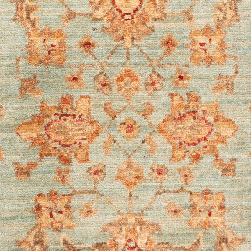 Ziegler Teppich - 91 x 63 cm - hellblau