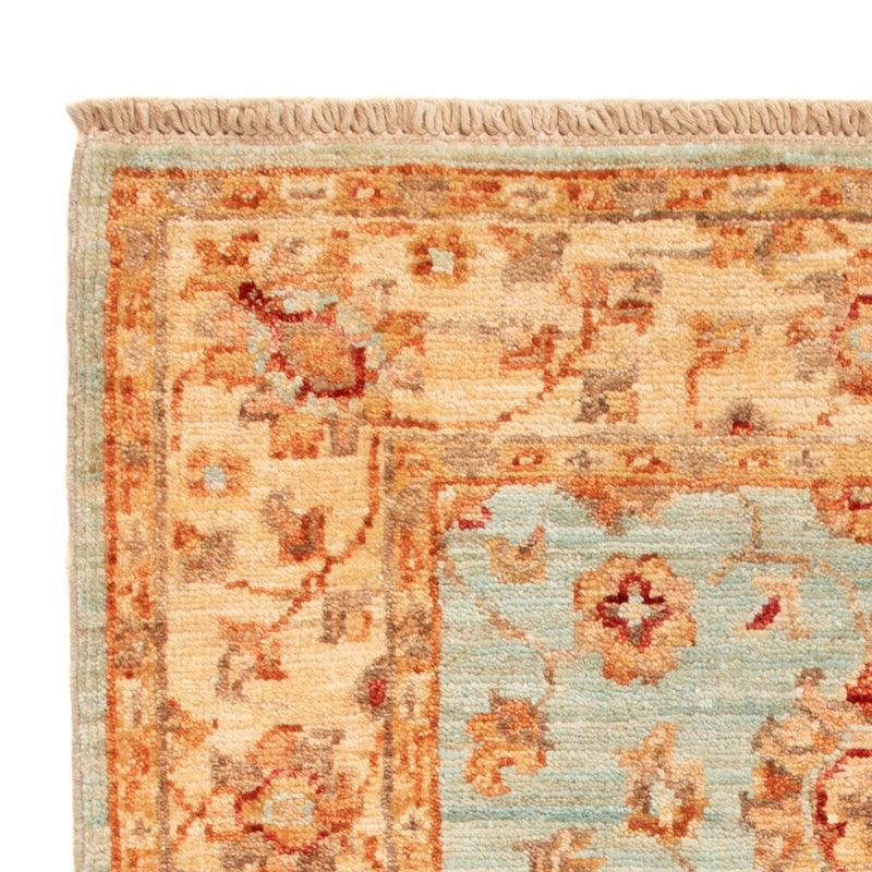 Ziegler Teppich - 91 x 63 cm - hellblau